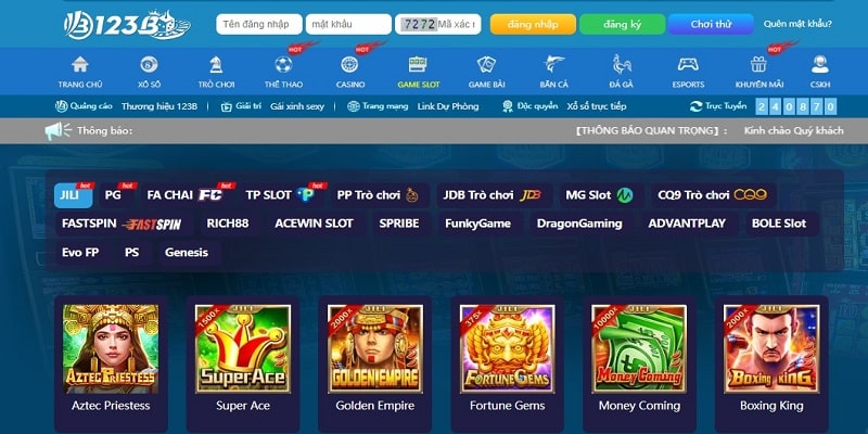 Game Slot đầy hấp dẫn